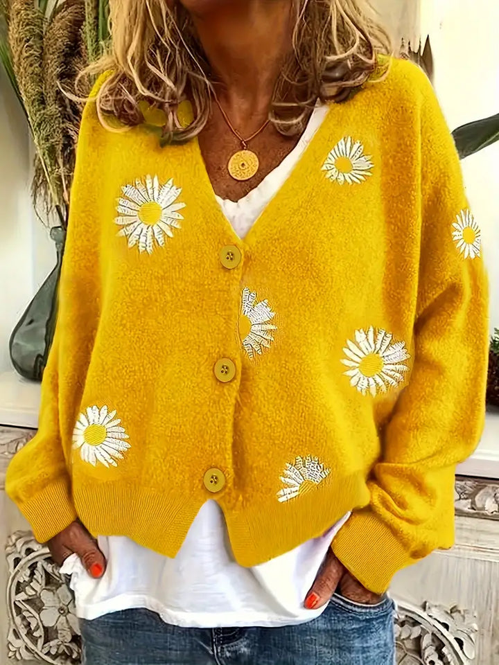 Korina – Elegáns Hosszú Ujjú Kardigán Gombokkal