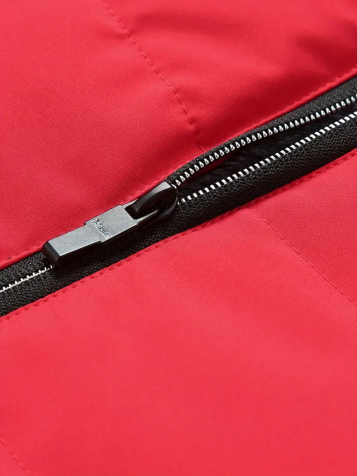 Bavuma - Alkalmi Poliészter Kabát Cipzárral