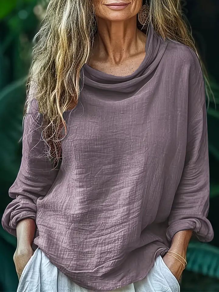 Hellen - Elegáns Hosszú Ujjú Blúz