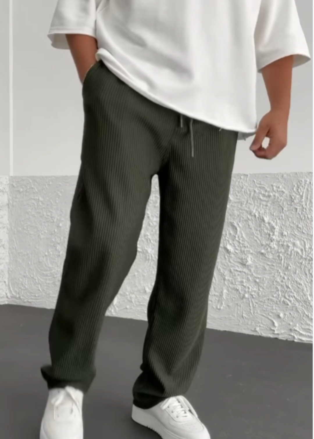 Wigand – Kényelmes Bordázott Spandex Nadrág