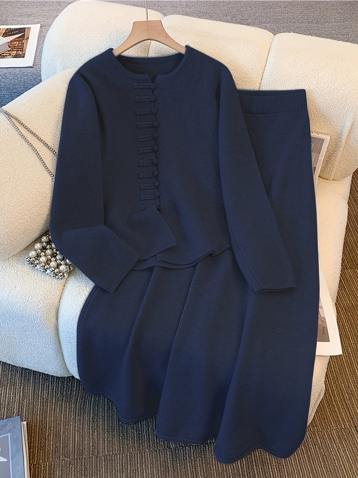 Zorine - Gombos Kardigán Kétrészes Szett