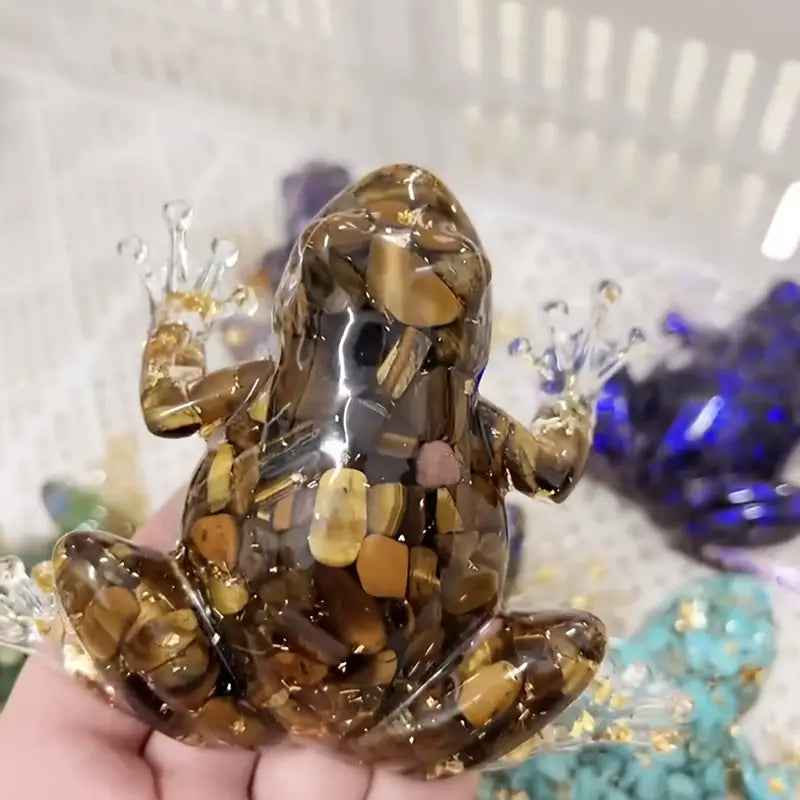 Frostone - Kristály Béka Szobor Otthoni Dekorációhoz