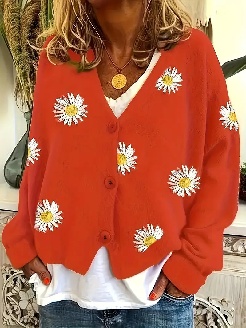 Korina – Elegáns Hosszú Ujjú Kardigán Gombokkal