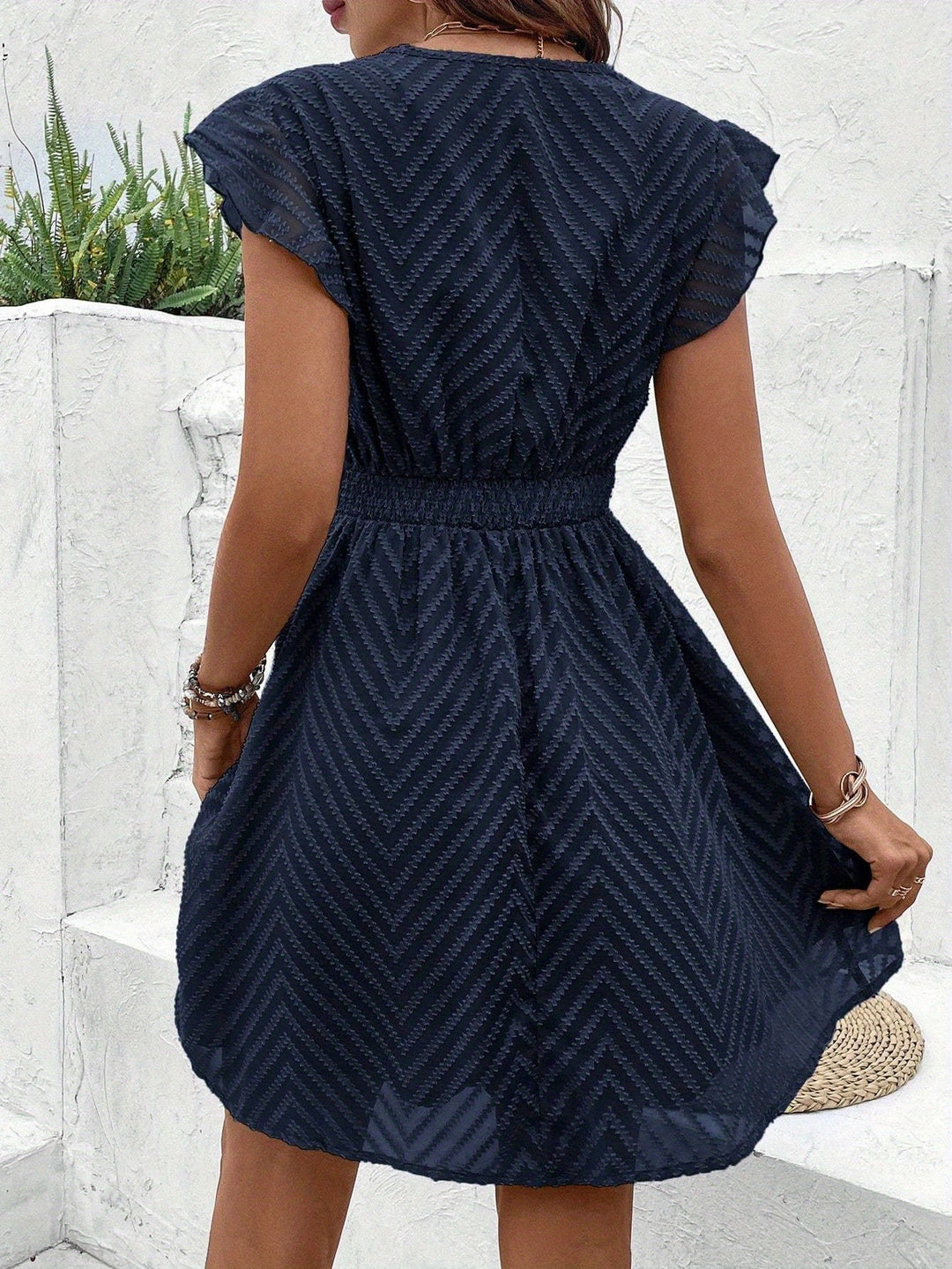 Shirley - Nyári Ujjatlan Ruha V-Nyakkivágással