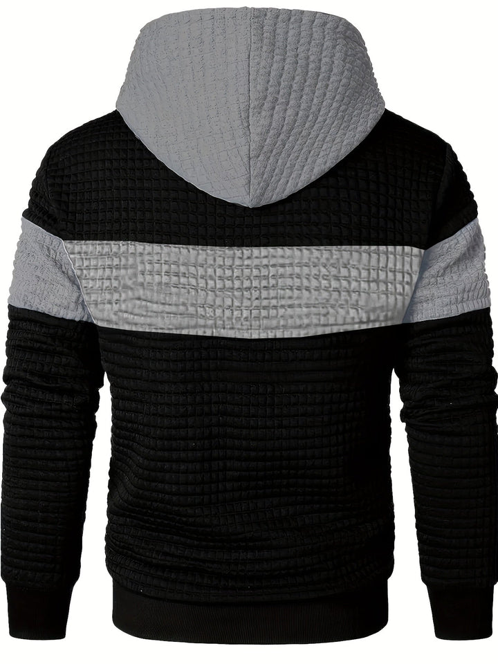 Fredric - Blokkoló Stílusos Kapucnis Pulóver