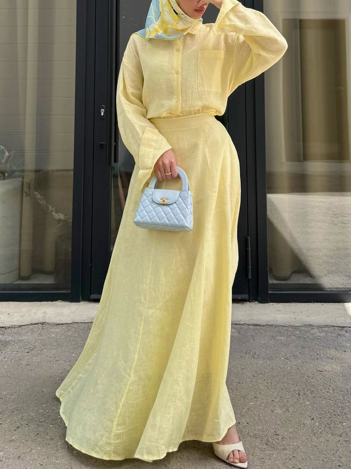 Mabel - Kétrészes Lenvászon Szett