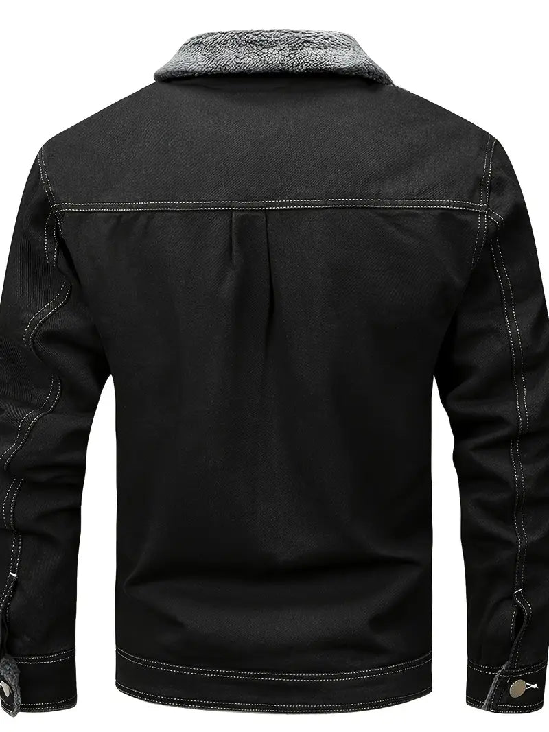 Geoffroy - Vintage Farmerdzseki Polár Béléssel