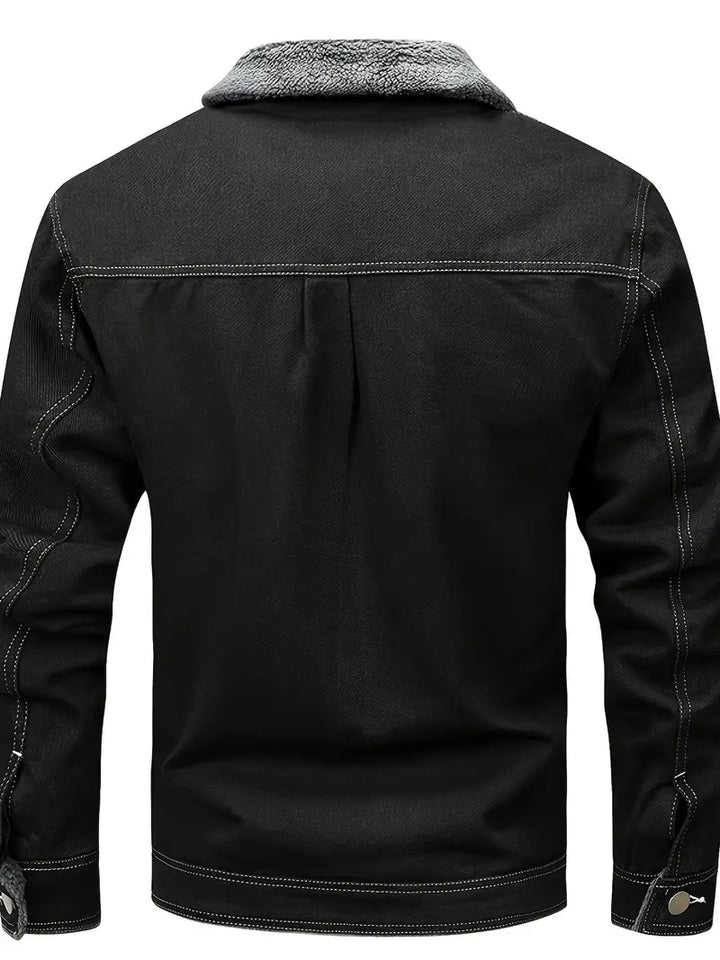 Geoffroy - Vintage Farmerdzseki Polár Béléssel