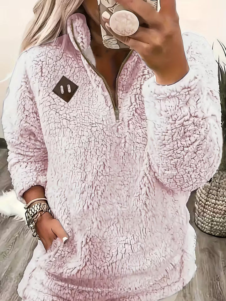 Humera - Elegáns Hosszú Ujjú Cipzáras Kabát