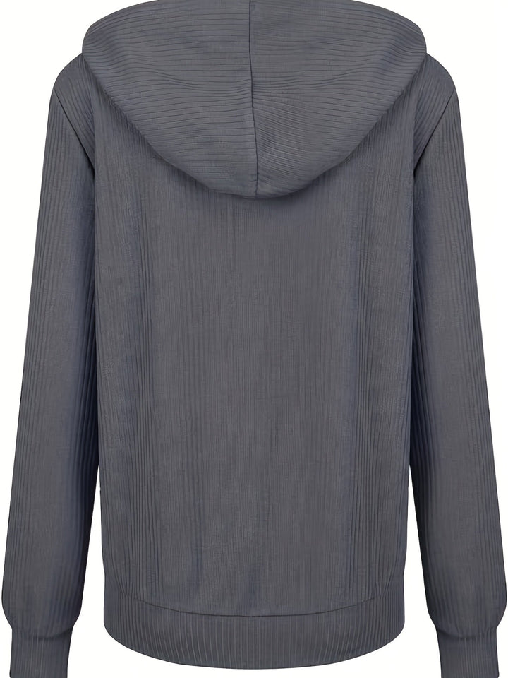 Nysa - Alkalmi Hosszú Ujjú Kapucnis Pulóver