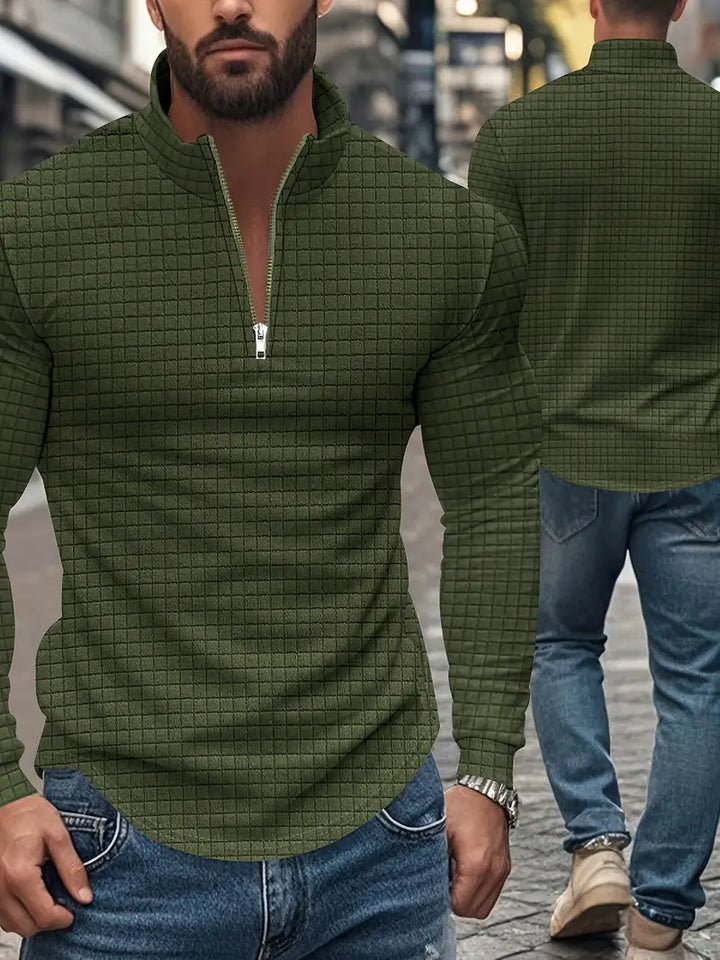 Jarryd - Hosszú Ujjú Pulóver Félcipzárral