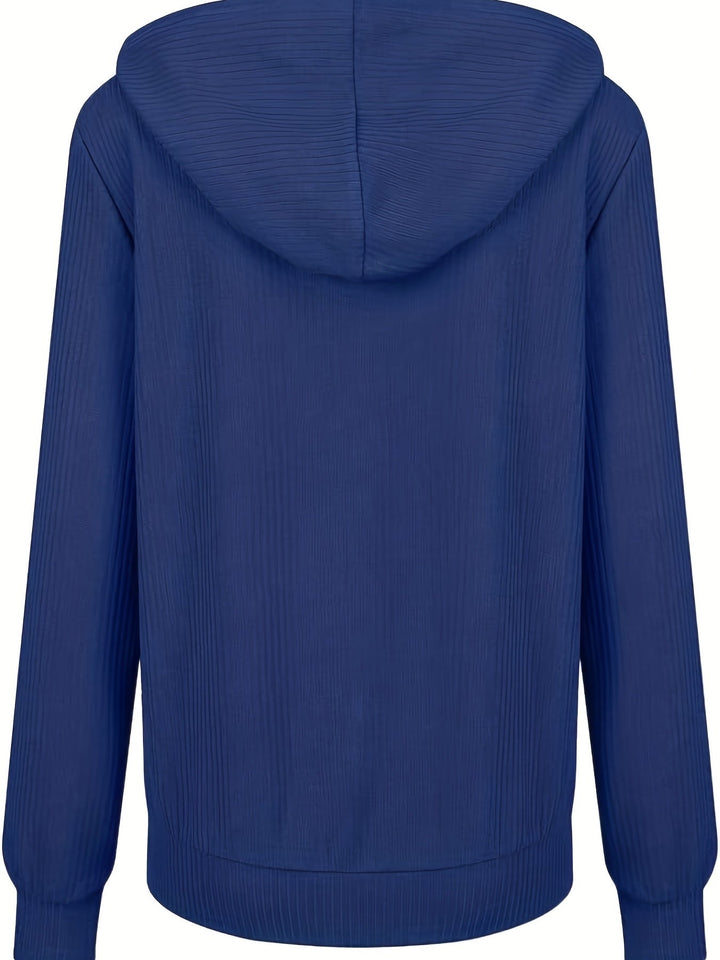 Nysa - Alkalmi Hosszú Ujjú Kapucnis Pulóver