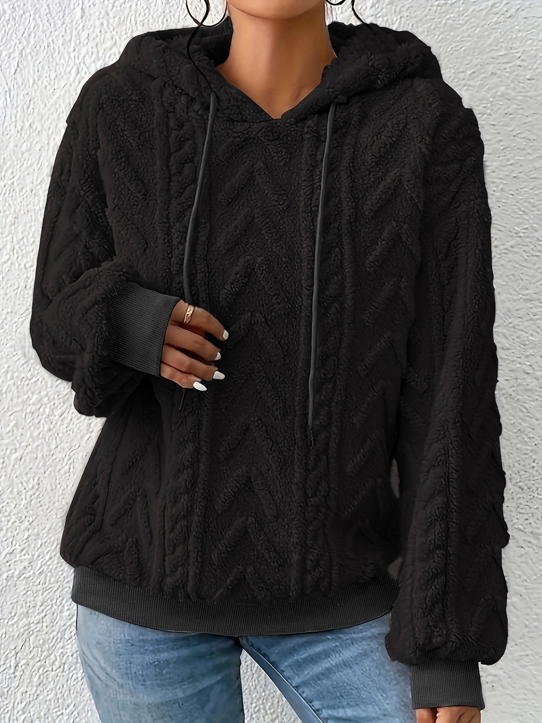 Andrine - Hosszú Ujjú Kapucnis Kabát