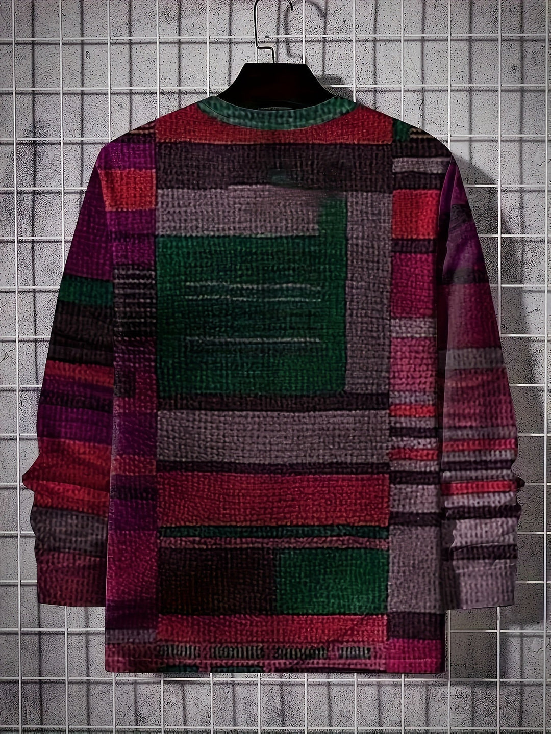 Calvin - Hosszú Ujjú Póló Blokkos Mintával