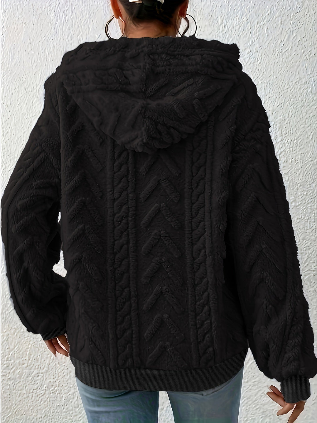 Andrine - Hosszú Ujjú Kapucnis Kabát