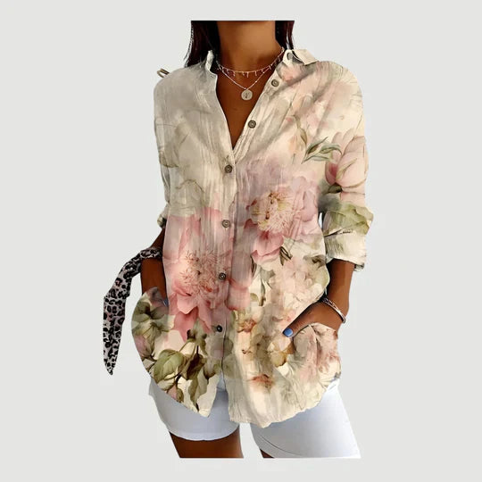 Hajnalka - Színes Mintás Blúz