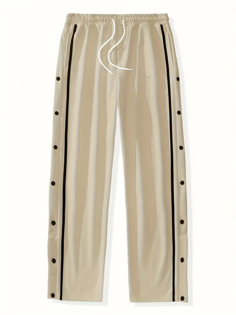 Mendis – Alkalmi Sportos Egyenes Szárú Nadrág Patentos Gombbal