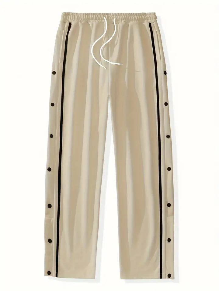 Mendis – Alkalmi Sportos Egyenes Szárú Nadrág Patentos Gombbal