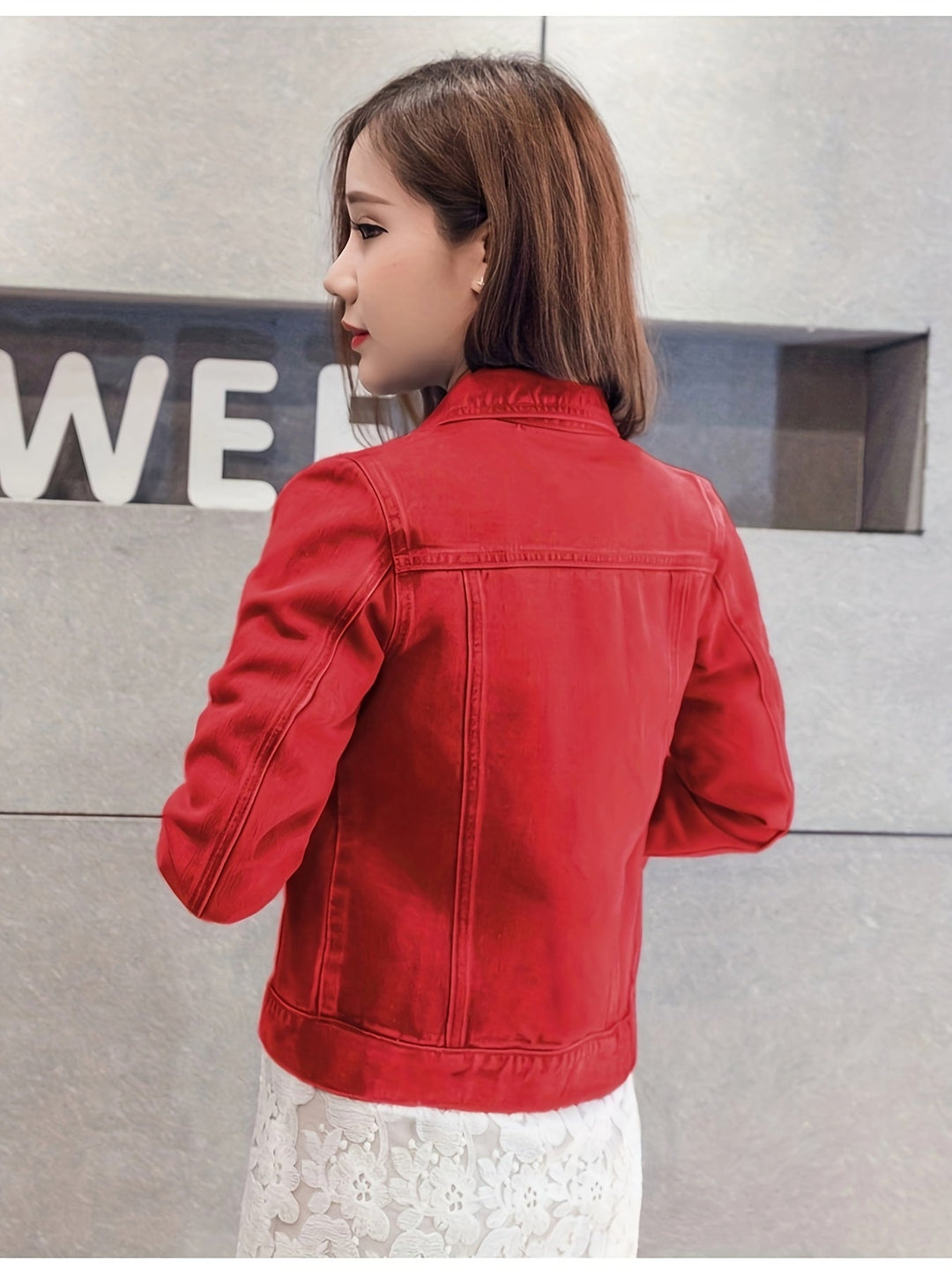 Rosalyn - Boho Stílusú Rövid Ujjú Farmerdzseki