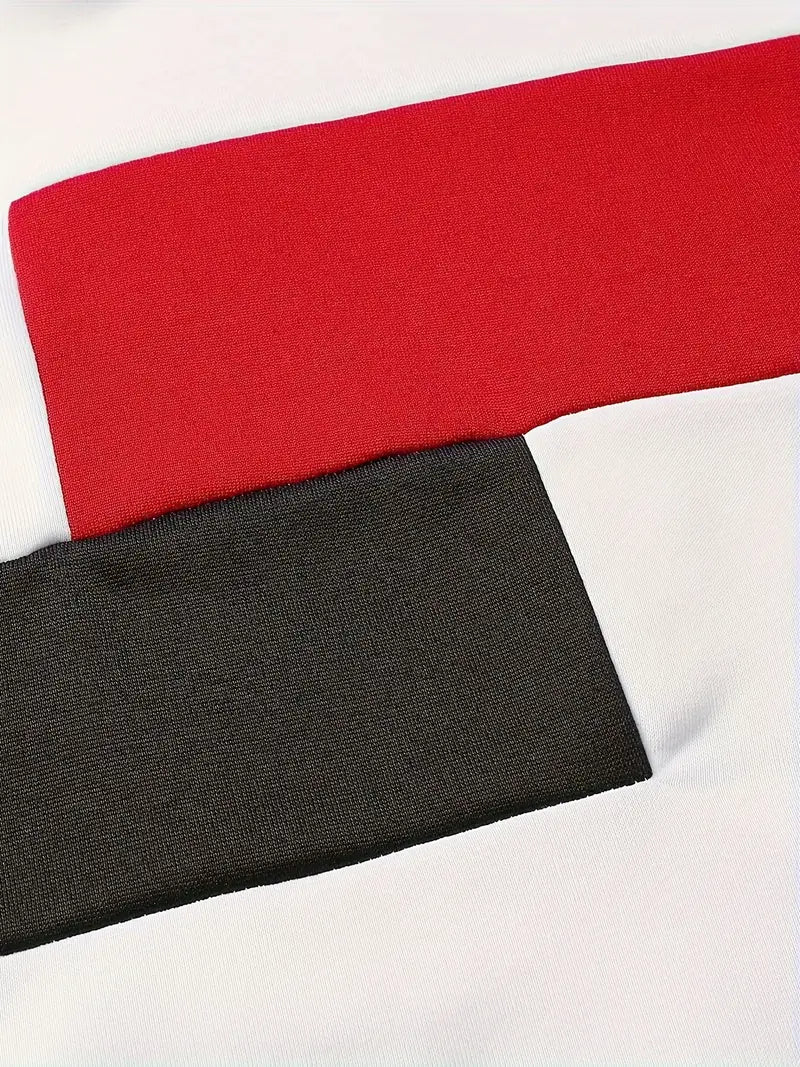 Tigran - Stílusos Foltvarrásos Kapucnis Pulóver