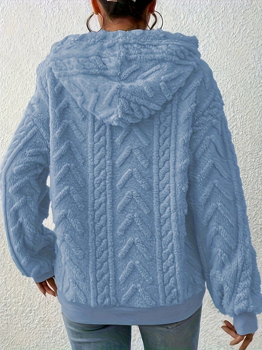 Andrine - Hosszú Ujjú Kapucnis Kabát