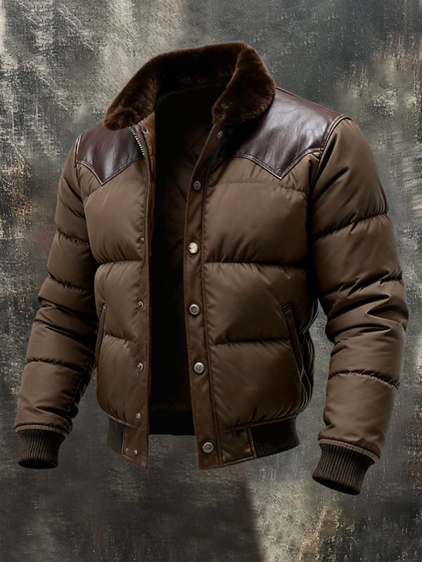 Benzema – Elegáns Hosszú Ujjú Meleg Bőrdzseki