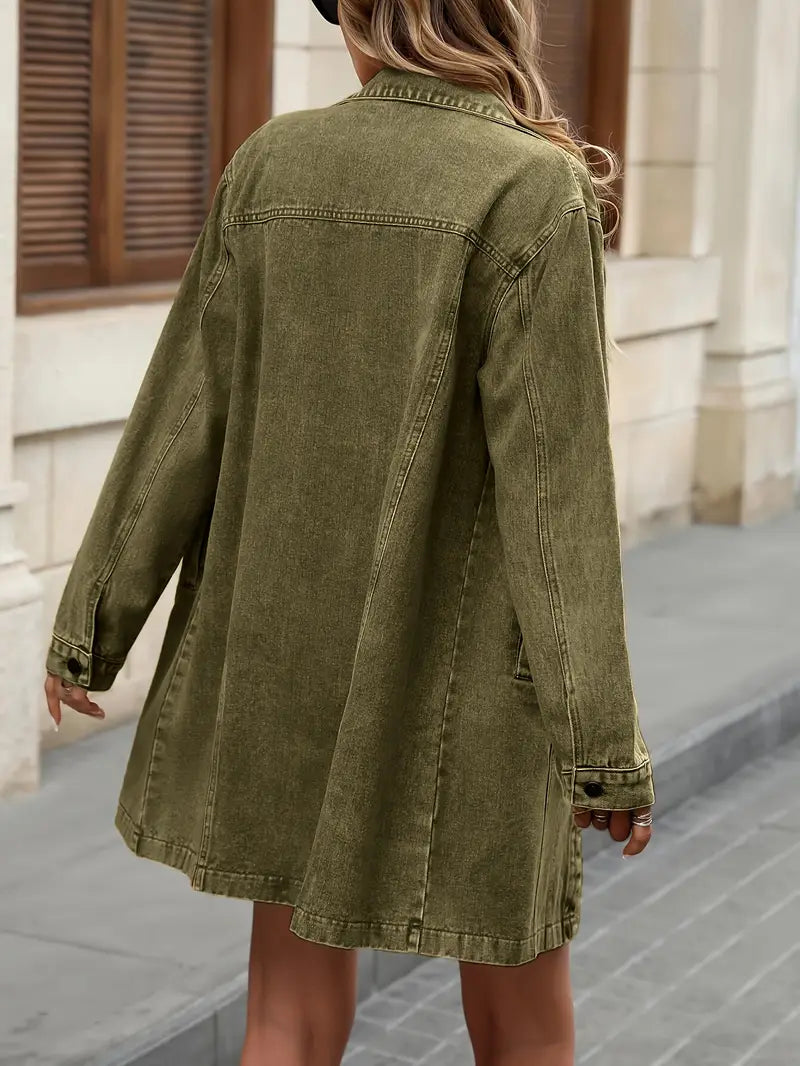 Tacie - Dénim Dzseki Elülső Zsebekkel