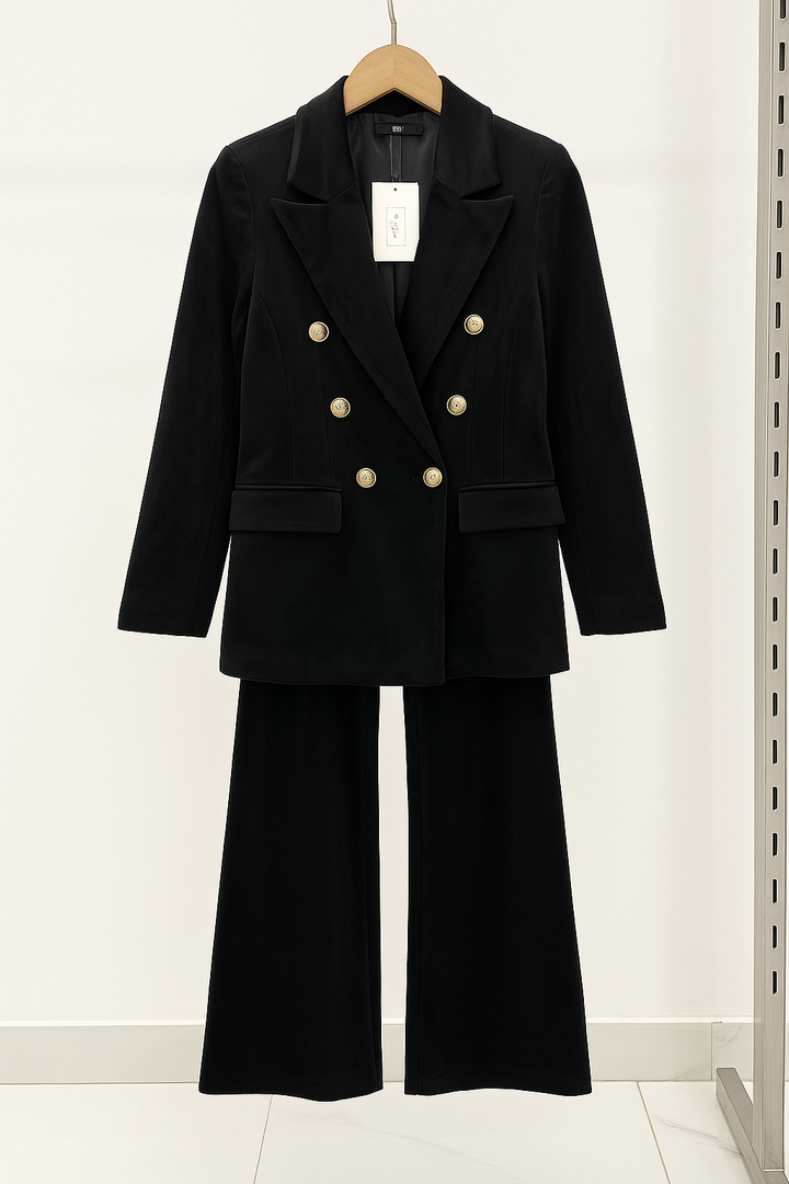 Dimitra – Bársonyos Kétsoros Blézer Szett