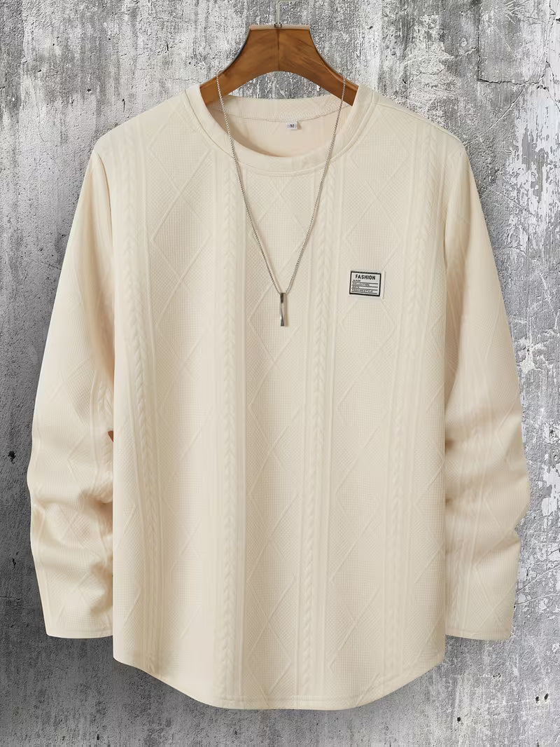 Pauleta - Alkalmi Hosszú Ujjú Kerek Nyakú Pulóver