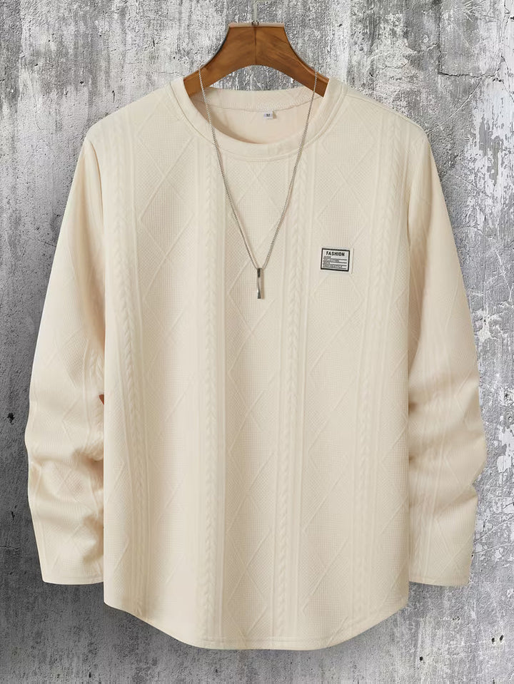 Pauleta - Alkalmi Hosszú Ujjú Kerek Nyakú Pulóver