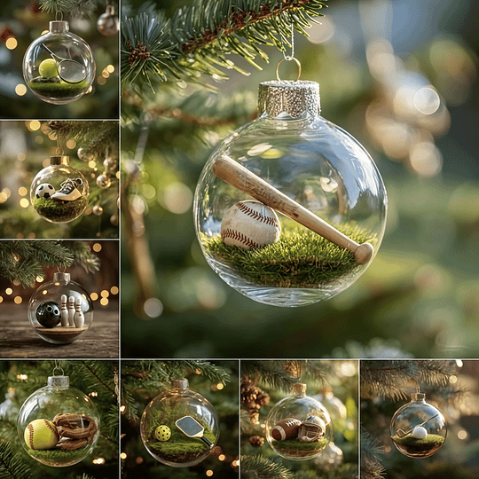 MerryBall - Sportos Karácsonyi Dísz üveggömb