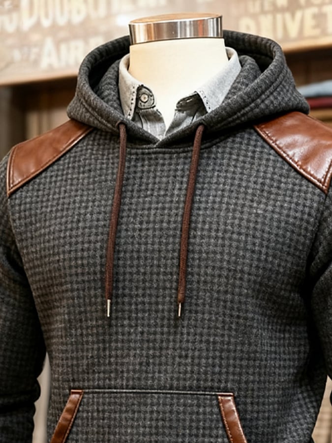 Southee – Hosszú Ujjú Kapucnis Pulóver Waffle Mintával