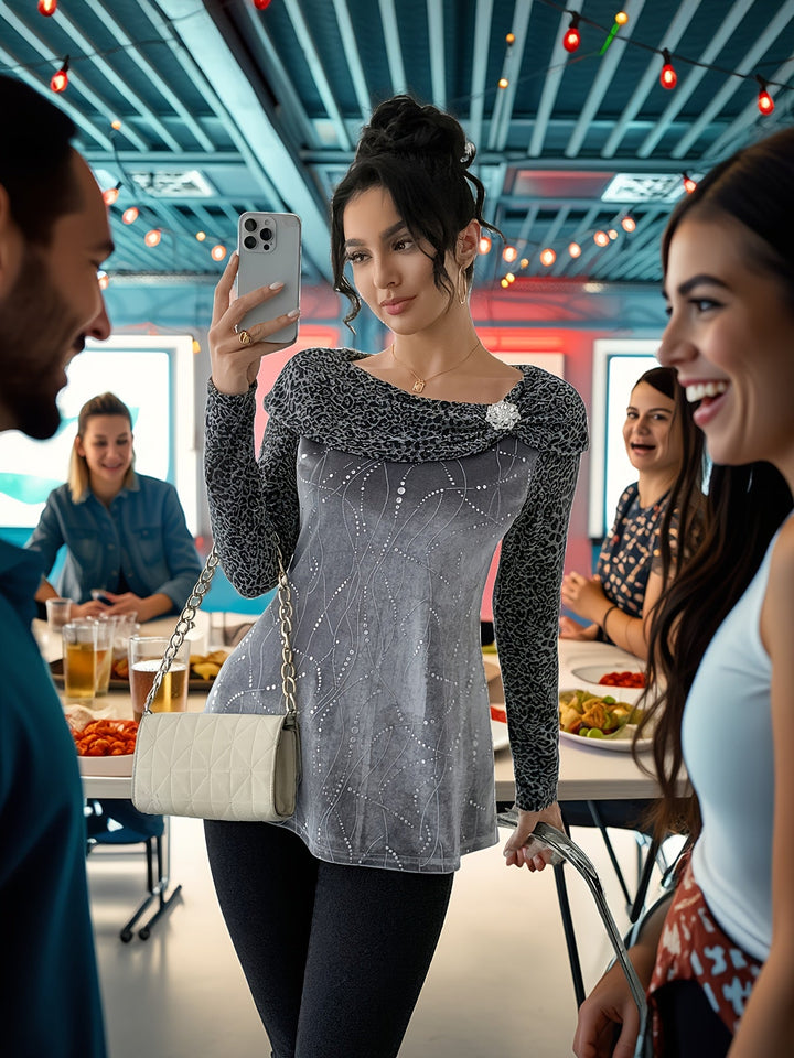 Hedda – Elegáns Vállakat Szabadon Hagyó Blúz