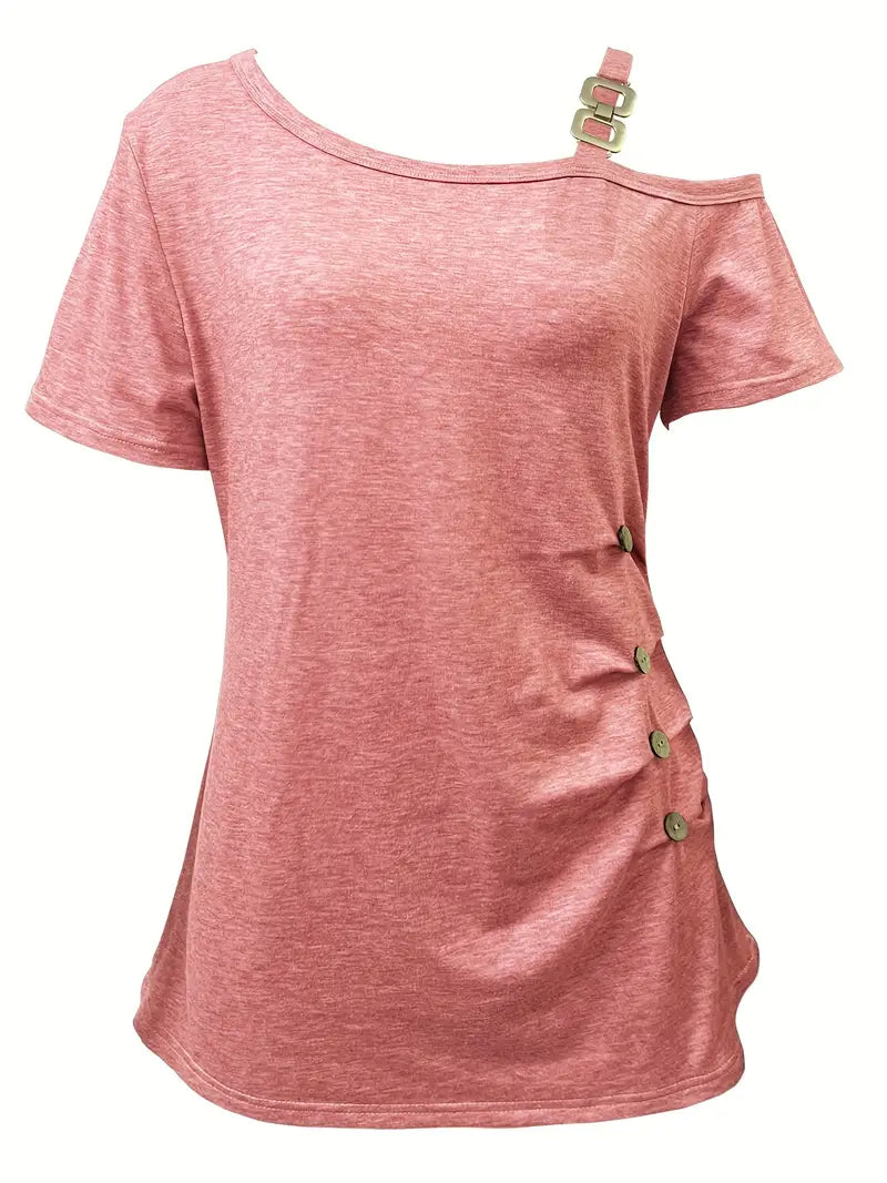 Ianthe - Stílusos Rövid Ujjú Póló