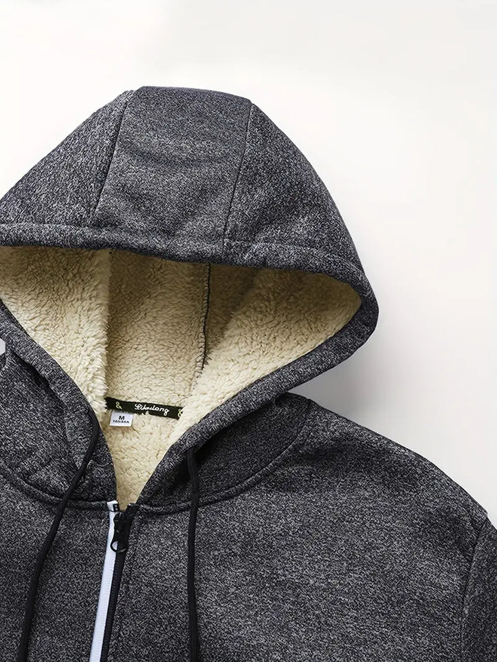 Helge - Alkalmi Hosszú Ujjú Kapucnis Pulóver