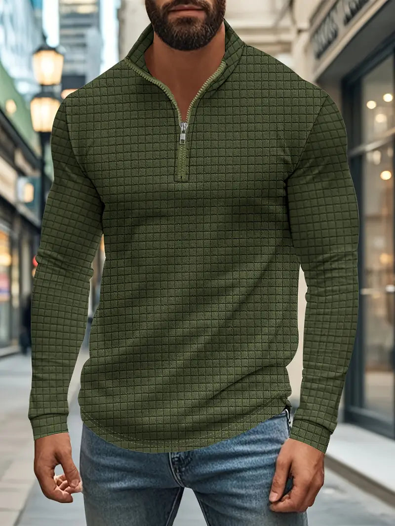 Jarryd - Hosszú Ujjú Pulóver Félcipzárral