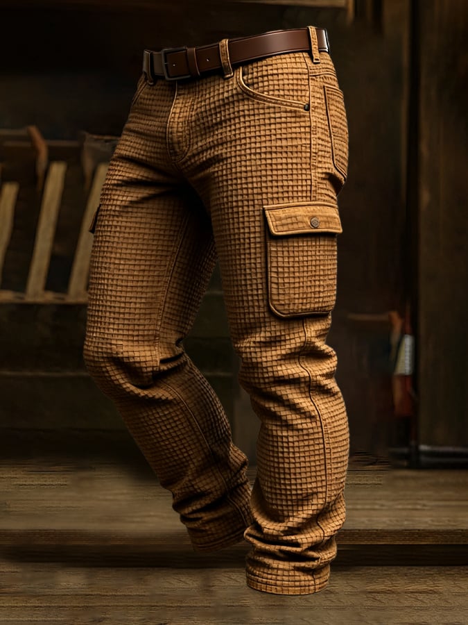 Conway – Vintage Kültéri Szorongó Kaland Gofri Többzsebű Nadrág