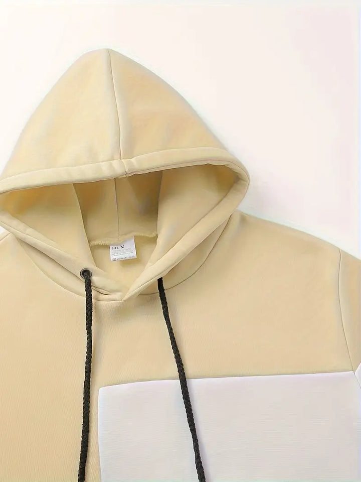 Tigran - Stílusos Foltvarrásos Kapucnis Pulóver