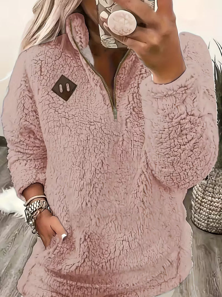 Humera - Elegáns Hosszú Ujjú Cipzáras Kabát