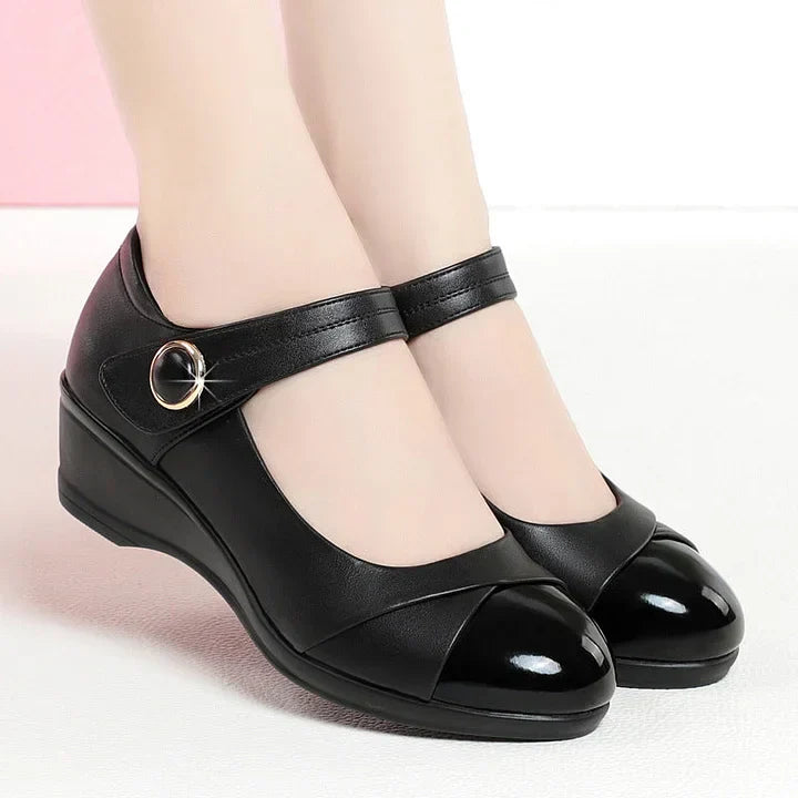 Morenn - Ortopéd Bőr Cipő Puha Pánttal