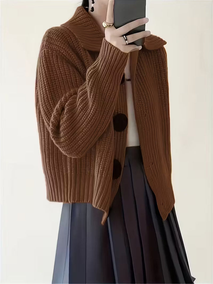 Agnetha - Kötött Pulóver Nagy Gombokkal