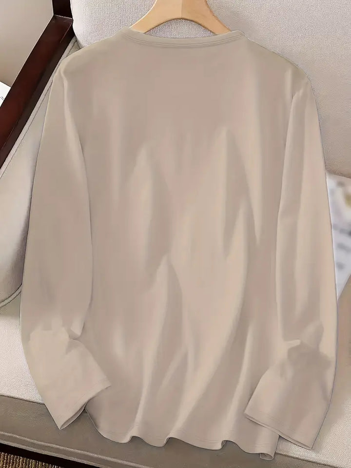 Odalina - Alkalmi Mosolygó Kacsintás Nyomtatott Póló