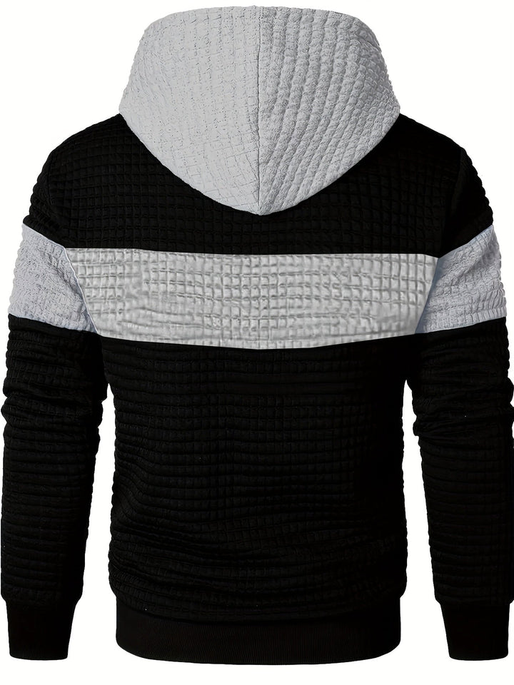 Fredric - Blokkoló Stílusos Kapucnis Pulóver