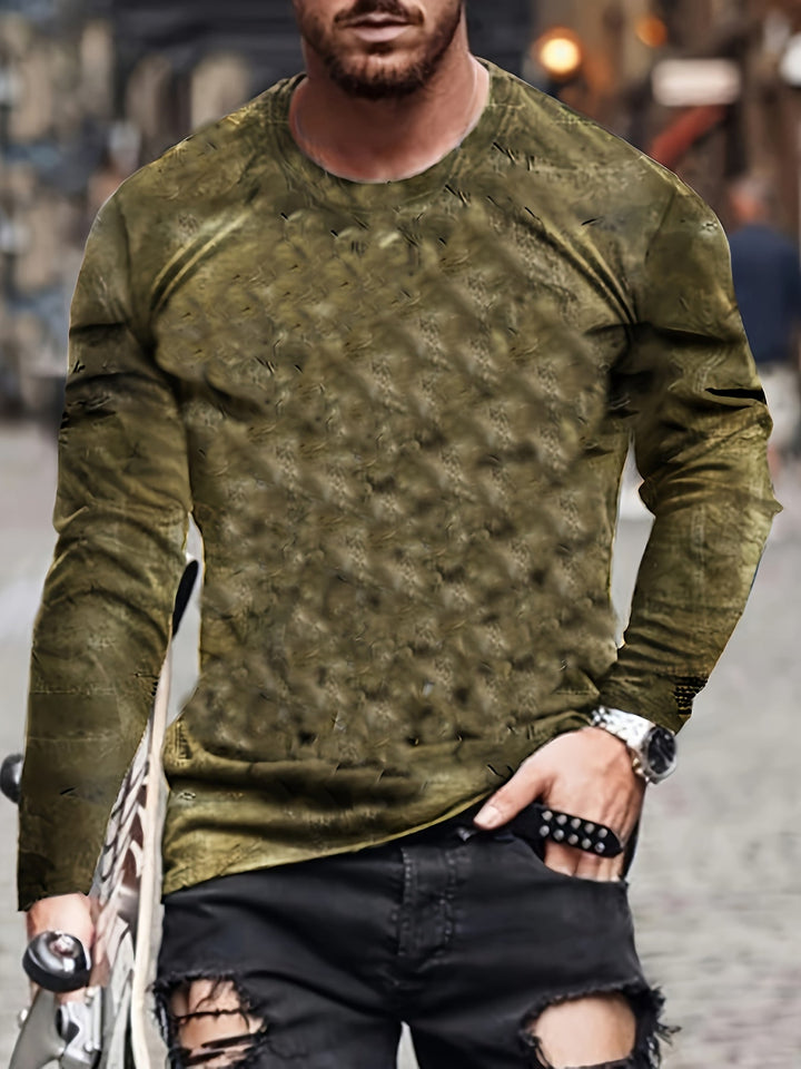 Calvin - Hosszú Ujjú Póló Blokkos Mintával