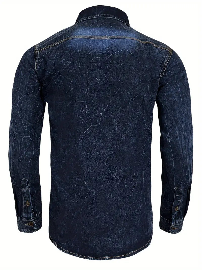 Angelo - Denim Ing Elülső Gombos Zsebekkel