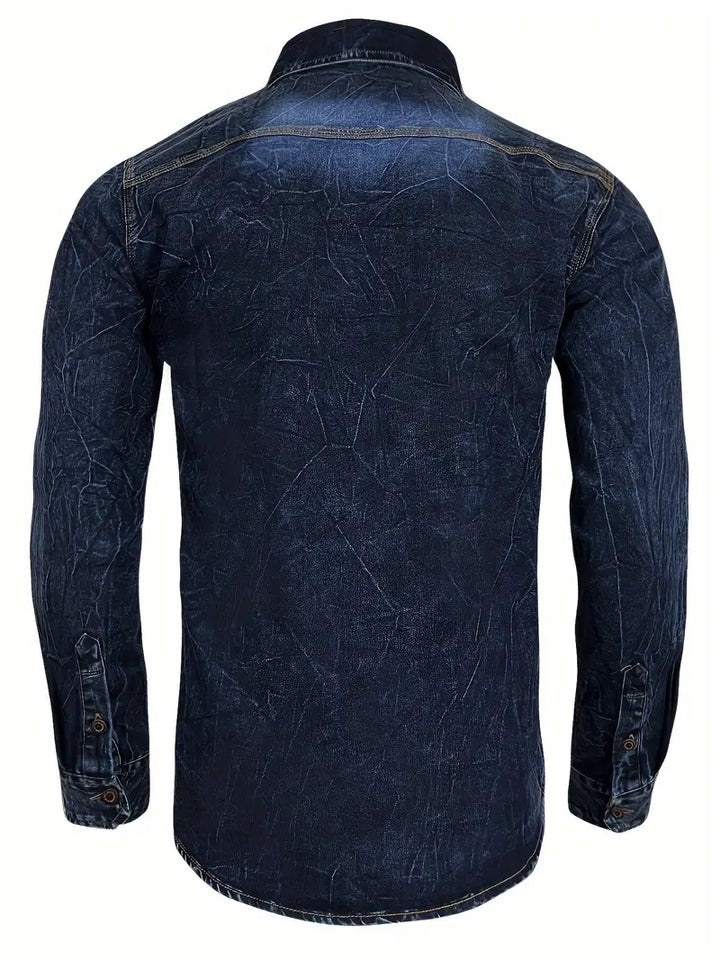 Angelo - Denim Ing Elülső Gombos Zsebekkel