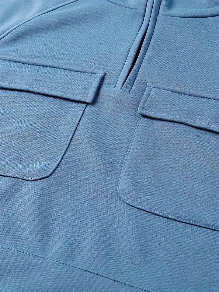 Bieber - Kényelmes, Több Zsebes Kapucnis Pulóver