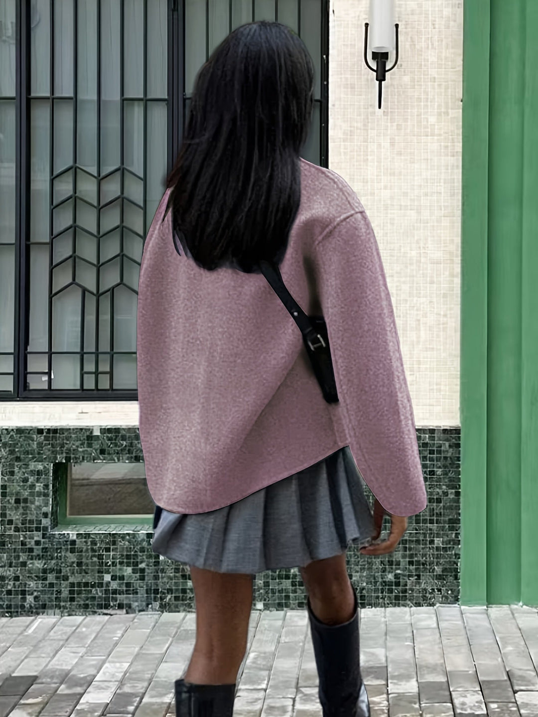 Deanne - Elegáns Kétsoros Bézs Kabát