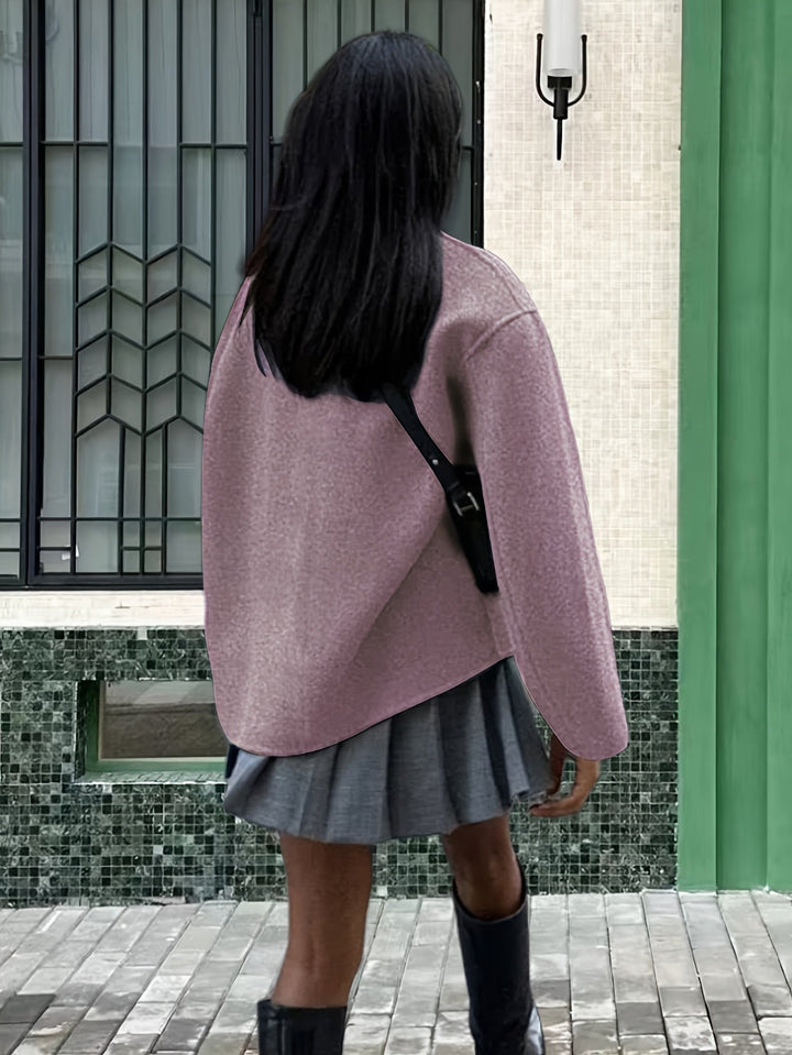 Deanne - Elegáns Kétsoros Bézs Kabát