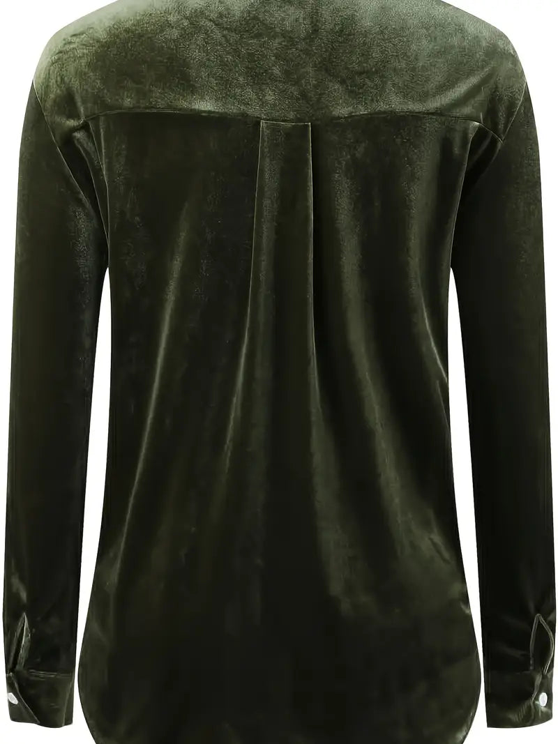 Geanie - Hosszú Ujjú Ing Elülső Zsebekkel